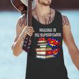 Reading Is My Super Power Superhero Best English Teacher Men Tank Top, Super Teacher Tank Tops, English Teacher Tank Tops, gift for family, gift for coworker