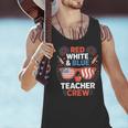 Red & Blue Teacher Crew Shirt 4th Of July Sunglasses Men Tank Top, gift for family, gift for coworker