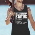 Relationship Status Taken By Super Hot Teacher Men Tank Top, Super Teacher Tank Tops, gift for family, gift for coworker