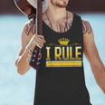 I Rule Math Ruler Mathematics Pun Math Teacher Men Women Girls Kids Men Tank Top, gift for family, gift for coworker