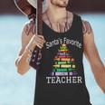 Santa's Favorite Teacher Idea For Christmas Teachers Men Tank Top, gift for family, gift for coworker