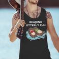 Sea Otter Book Reading Shirt For Bookworm Teachers Men Tank Top, gift for family, gift for coworker