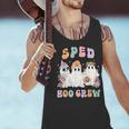 SPED Boo Crew Halloween Floral Ghost Special Ed SPED Teacher For Men Women Kids Men Tank Top, gift for family, gift for coworker