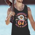 I Survived 67 Days Of School Groovy Retro Teachers Girls Men Tank Top, gift for family, gift for coworker