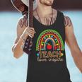 Teach Love Inspire Rainbow Leopard Cheetah Print Teacher Men Tank Top, gift for family, gift for coworker Teach Love Inspire Rainbow Leopard Cheetah Print Teacher Men Tank Top, gift for family, gift for coworker