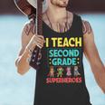 I Teach Second Grade Superheroes Teacher Superhero Men Tank Top, gift for family, gift for coworker