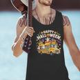 Teacher Halloween School Bus Driver Cute Ghost Witch Party Men Tank Top, gift for family, gift for coworker