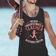 Teacher Who Runs Half Marathon Runner Running Lover Graphic Men Tank Top, gift for family, gift for coworker Teacher Who Runs Half Marathon Runner Running Lover Graphic Men Tank Top, gift for family, gift for coworker