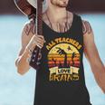 Teacher Shirts Halloween All Teachers Love Brains Men Tank Top, gift for family, gift for coworker
