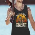 Teacher All Teachers Love Brains Halloween Men Tank Top, gift for family, gift for coworker