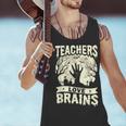 Teachers Love Brains Halloween Costume Boo Trick Teach Men Tank Top, gift for family, gift for coworker