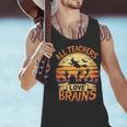 All Teachers Love Brains Halloween Teacher Men Tank Top, gift for family, gift for coworker All Teachers Love Brains Halloween Teacher Men Tank Top, gift for family, gift for coworker