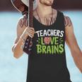 Teachers Love Brains Halloween Teacher Zombie Men Tank Top, gift for family, gift for coworker Teachers Love Brains Halloween Teacher Zombie Men Tank Top, gift for family, gift for coworker