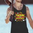 Teaching Is My Superpower Retro Comic Teacher Men Tank Top, gift for family, gift for coworker Teaching Is My Superpower Retro Comic Teacher Men Tank Top, gift for family, gift for coworker