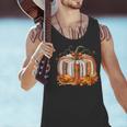 Thanksgiving Book Pumpkin Reading Teachers Fall Lovers Boys Men Tank Top, gift for family, gift for coworker