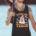 Trick Or Teach Cute Floral Ghost Teacher Halloween Costume Men Tank Top, gift for family, gift for coworker Trick Or Teach Cute Floral Ghost Teacher Halloween Costume Men Tank Top, gift for family, gift for coworker