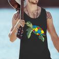 Turtle Puzzle Pieces For Autism Awareness Kids Women Teacher Men Tank Top, gift for family, gift for coworker Turtle Puzzle Pieces For Autism Awareness Kids Women Teacher Men Tank Top, gift for family, gift for coworker