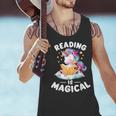 Unicorn Teacher Reading Is Magical Book Men Tank Top, gift for family, gift for coworker Unicorn Teacher Reading Is Magical Book Men Tank Top, gift for family, gift for coworker