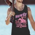 Vintage Howdy First Grade Cowgirl Teacher Western School Men Tank Top, First Grade Teacher Tank Tops, gift for family, gift for coworker