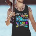 We'Re All Different But We Swim Together Elementary Teacher Men Tank Top, gift for family, gift for coworker We'Re All Different But We Swim Together Elementary Teacher Men Tank Top, gift for family, gift for coworker