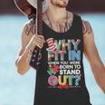 Why Fit In Doctor Teacher Cat In Hat Cool Autism Awareness Men Women Kids Men Tank Top, gift for family, gift for coworker