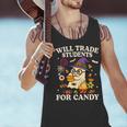 Will Trade Students For Candy Teacher Ghost Halloween Men Tank Top, gift for family, gift for coworker Will Trade Students For Candy Teacher Ghost Halloween Men Tank Top, gift for family, gift for coworker