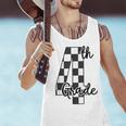 Checkered Fourth Grade Back To School Teachers Students Men Tank Top, gift for family, gift for coworker Checkered Fourth Grade Back To School Teachers Students Men Tank Top, gift for family, gift for coworker