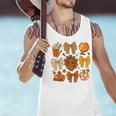 Coquette Teach Teacher Bows Thanksgiving Turkey Fall Autumn Men Tank Top, gift for family, gift for coworker
