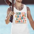 What Are We Doing Today Physical Education PE Teacher Women Men Tank Top, Pe Teacher Tank Tops, gift for family, gift for coworker What Are We Doing Today Physical Education PE Teacher Women Men Tank Top, Pe Teacher Tank Tops, gift for family, gift for coworker