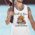 Fall In Love With Reading Book Autumn Teachers Pumpkins Men Tank Top, gift for family, gift for coworker Fall In Love With Reading Book Autumn Teachers Pumpkins Men Tank Top, gift for family, gift for coworker