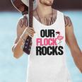 Our Flock Rocks Flamingo Mother's Day Teacher Men Tank Top, gift for family, gift for coworker Our Flock Rocks Flamingo Mother's Day Teacher Men Tank Top, gift for family, gift for coworker