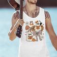 Ghost Reading Books Halloween Bow Spooky Teacher Student Men Tank Top, gift for family, gift for coworker