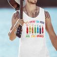Its Okay To Feel All The Feels Mood Color Crayons Teacher Men Tank Top, gift for family, gift for coworker Its Okay To Feel All The Feels Mood Color Crayons Teacher Men Tank Top, gift for family, gift for coworker