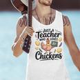 Just a Teacher Who Loves Chickens Chicken Farm Animal Lover Men Tank Top, gift for family, gift for coworker Just a Teacher Who Loves Chickens Chicken Farm Animal Lover Men Tank Top, gift for family, gift for coworker