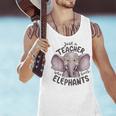 Just a Teacher Who Loves Elephants Elephant Lover Educator Men Tank Top, gift for family, gift for coworker Just a Teacher Who Loves Elephants Elephant Lover Educator Men Tank Top, gift for family, gift for coworker