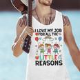 Love Job For Little Reasons Daycare Teacher Graphic Men Tank Top, gift for family, gift for coworker