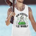 Mad Scientist Science Teacher Halloween Costume Teen Girls Men Tank Top, Science Teacher Tank Tops, gift for family, gift for coworker