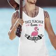 This Teacher Loves Her Flock Cute Flamingo Teacher Men Tank Top, gift for family, gift for coworker