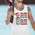 I Will Drink Coffee Here Or There Funny Teacher Teaching Men Women Girls Kids Men Tank Top, gift for family, gift for coworker