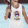 Witchy Teacher Halloween Messy Bun Teacher Bleached Men Tank Top, gift for family, gift for coworker Witchy Teacher Halloween Messy Bun Teacher Bleached Men Tank Top, gift for family, gift for coworker