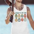Women Literacy Is My Jam Literacy Teacher Reading Teacher Men Tank Top, gift for family, gift for coworker