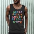 ABC Cute Monster Alphabet Halloween Teacher Costume Kids Men Tank Top, novelty gifts, funny gifts