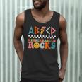 ABCD Kindergarten Rocks Back To School Teacher Kindergarten Men Tank Top, novelty gifts, funny gifts ABCD Kindergarten Rocks Back To School Teacher Kindergarten Men Tank Top, novelty gifts, funny gifts
