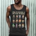 How To Become A Better Reader Animals Reading Teacher Men Tank Top, novelty gifts, funny gifts