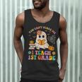 You Can't Scare Me I Teach 1st Grade Teacher Halloween Ghost Men Tank Top, novelty gifts, funny gifts