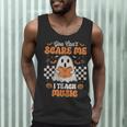 You Can't Scare Me I Teach Music Retro Teacher Halloween Men Tank Top, novelty gifts, funny gifts