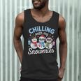 Chillin With My Snowmie Women Christmas Snowman Teacher Snow Men Tank Top, novelty gifts, funny gifts