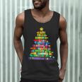 Christmas Tree Made Of Crayons School Teacher Life Student Men Tank Top, novelty gifts, funny gifts