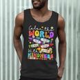 Color The World With Kindness Crayon Positivity Teacher Men Tank Top, novelty gifts, funny gifts