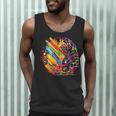 Colorful Brain Art Teacher Artist Painter Student Men Tank Top, novelty gifts, funny gifts